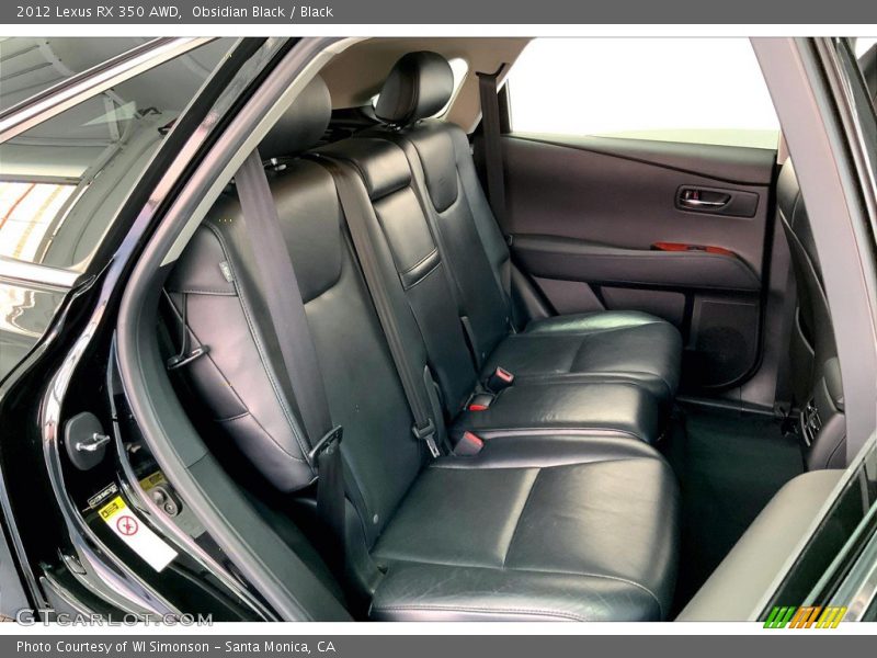 Obsidian Black / Black 2012 Lexus RX 350 AWD