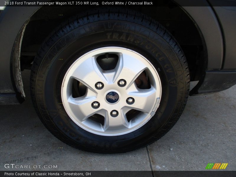 Oxford White / Charcoal Black 2018 Ford Transit Passenger Wagon XLT 350 MR Long