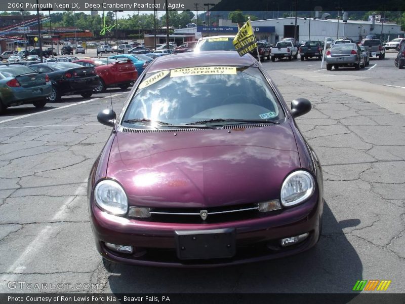 Deep Cranberry Pearlcoat / Agate 2000 Plymouth Neon LX
