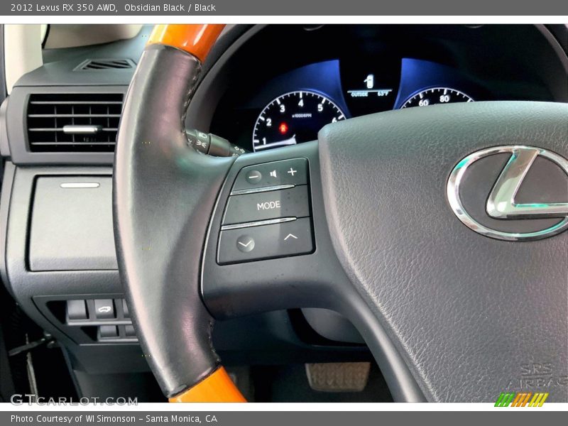 Obsidian Black / Black 2012 Lexus RX 350 AWD