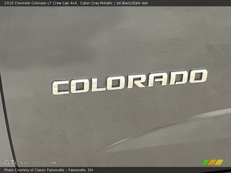Cyber Gray Metallic / Jet Black/Dark Ash 2016 Chevrolet Colorado LT Crew Cab 4x4
