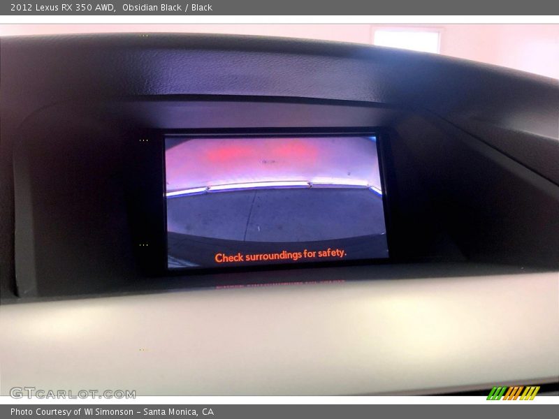 Obsidian Black / Black 2012 Lexus RX 350 AWD
