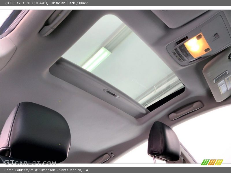 Obsidian Black / Black 2012 Lexus RX 350 AWD
