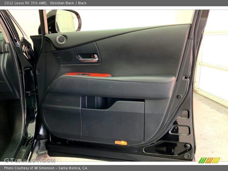 Obsidian Black / Black 2012 Lexus RX 350 AWD