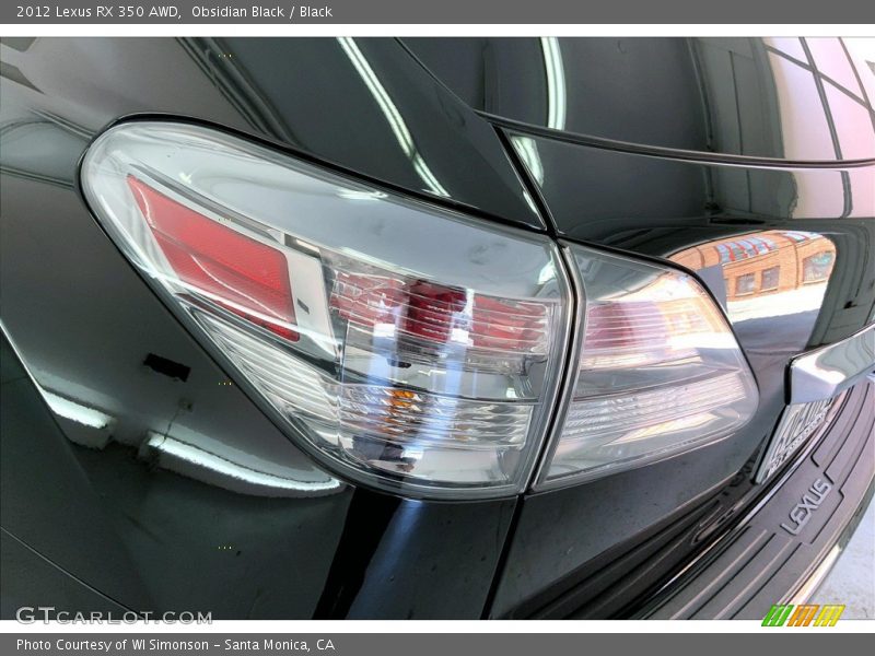 Obsidian Black / Black 2012 Lexus RX 350 AWD