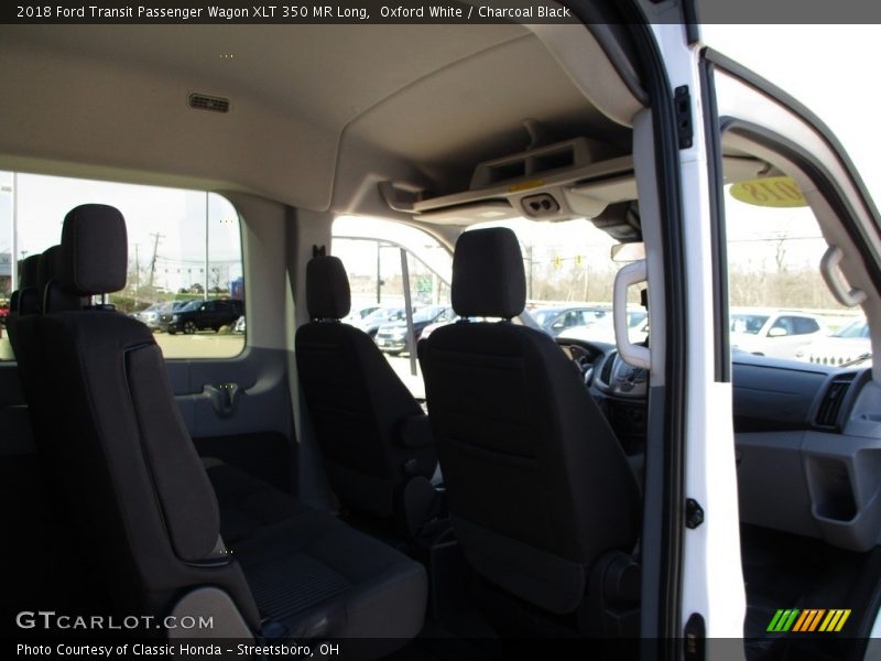 Oxford White / Charcoal Black 2018 Ford Transit Passenger Wagon XLT 350 MR Long