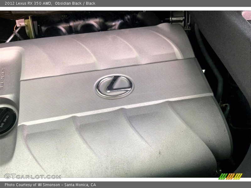 Obsidian Black / Black 2012 Lexus RX 350 AWD