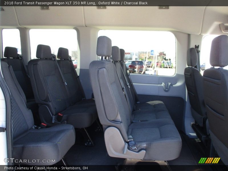 Oxford White / Charcoal Black 2018 Ford Transit Passenger Wagon XLT 350 MR Long