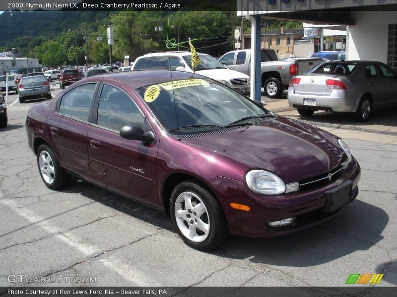 Deep Cranberry Pearlcoat / Agate 2000 Plymouth Neon LX