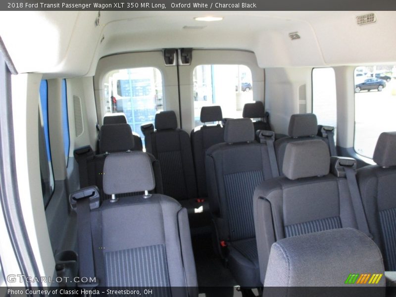 Oxford White / Charcoal Black 2018 Ford Transit Passenger Wagon XLT 350 MR Long