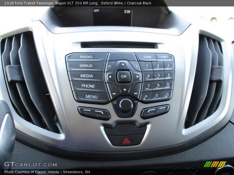 Oxford White / Charcoal Black 2018 Ford Transit Passenger Wagon XLT 350 MR Long