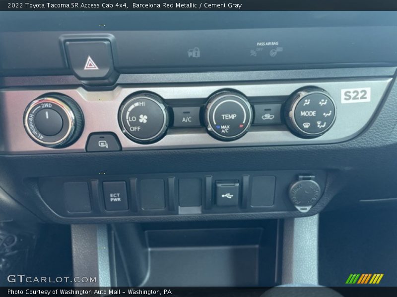 Barcelona Red Metallic / Cement Gray 2022 Toyota Tacoma SR Access Cab 4x4