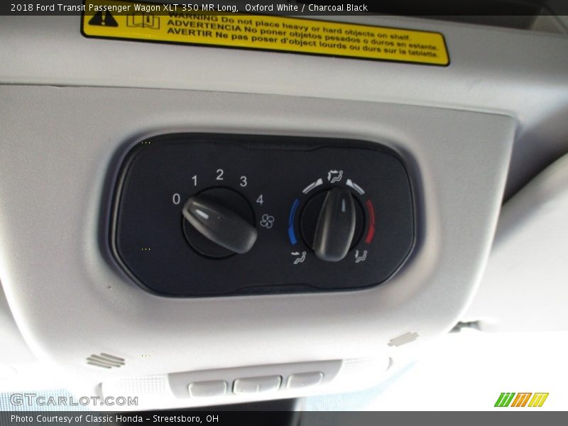 Oxford White / Charcoal Black 2018 Ford Transit Passenger Wagon XLT 350 MR Long