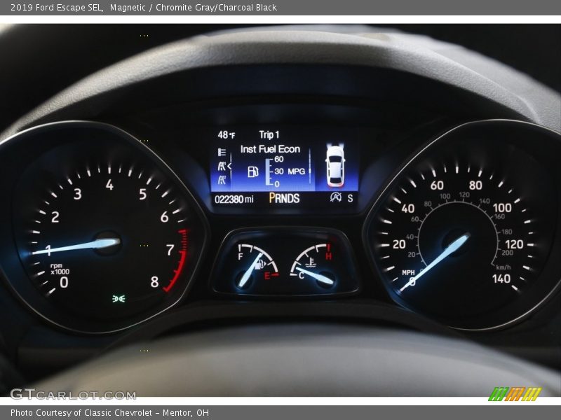 Magnetic / Chromite Gray/Charcoal Black 2019 Ford Escape SEL