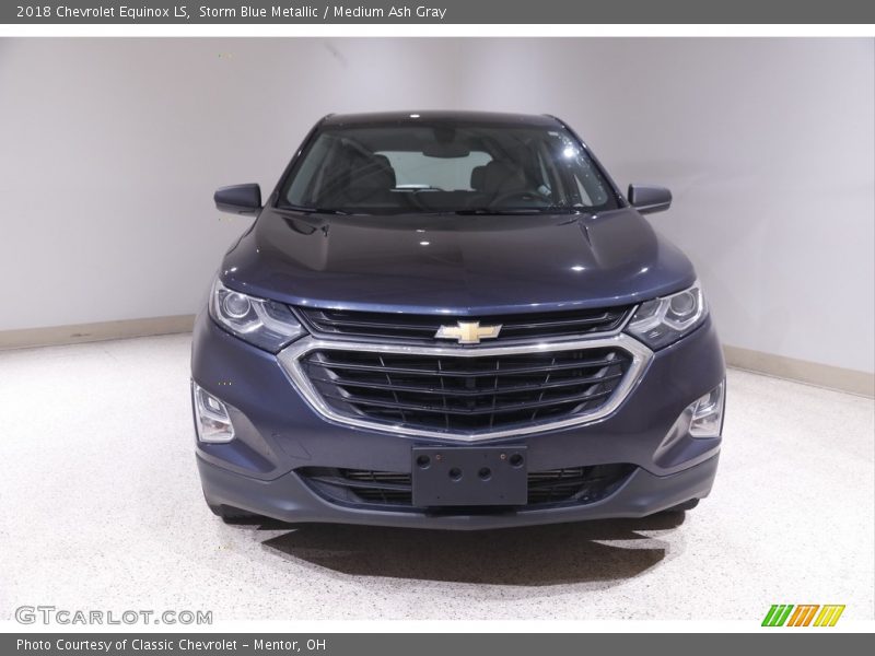 Storm Blue Metallic / Medium Ash Gray 2018 Chevrolet Equinox LS