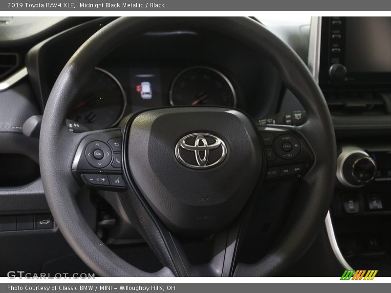 Midnight Black Metallic / Black 2019 Toyota RAV4 XLE