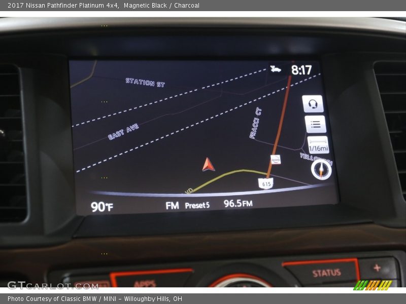 Magnetic Black / Charcoal 2017 Nissan Pathfinder Platinum 4x4
