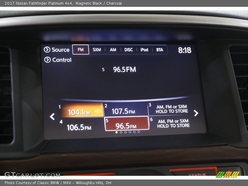 Magnetic Black / Charcoal 2017 Nissan Pathfinder Platinum 4x4