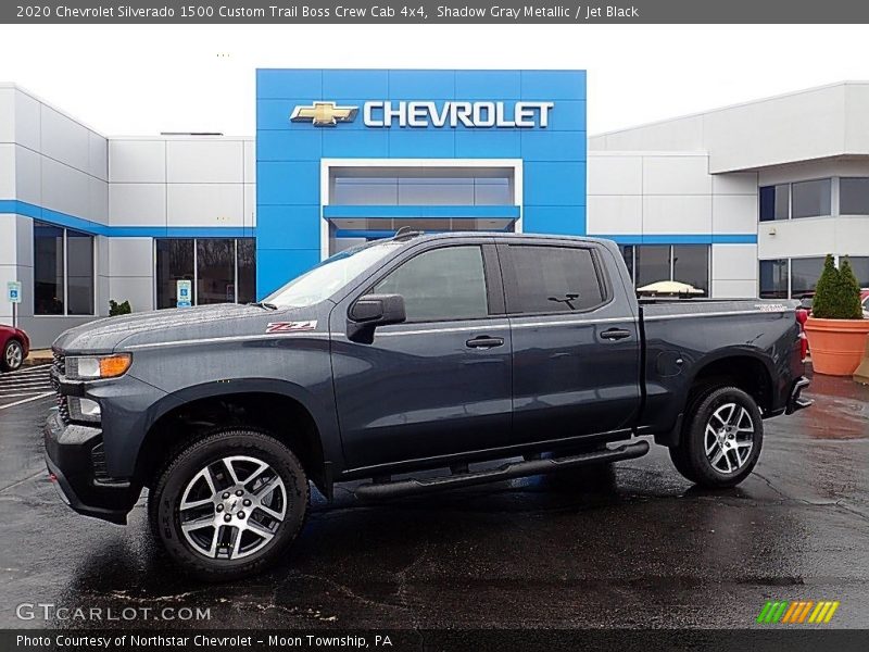 Shadow Gray Metallic / Jet Black 2020 Chevrolet Silverado 1500 Custom Trail Boss Crew Cab 4x4