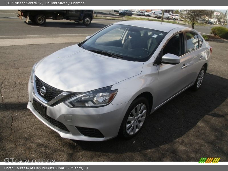 Brilliant Silver / Charcoal 2017 Nissan Sentra SV