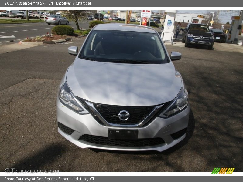 Brilliant Silver / Charcoal 2017 Nissan Sentra SV