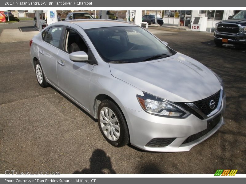 Brilliant Silver / Charcoal 2017 Nissan Sentra SV