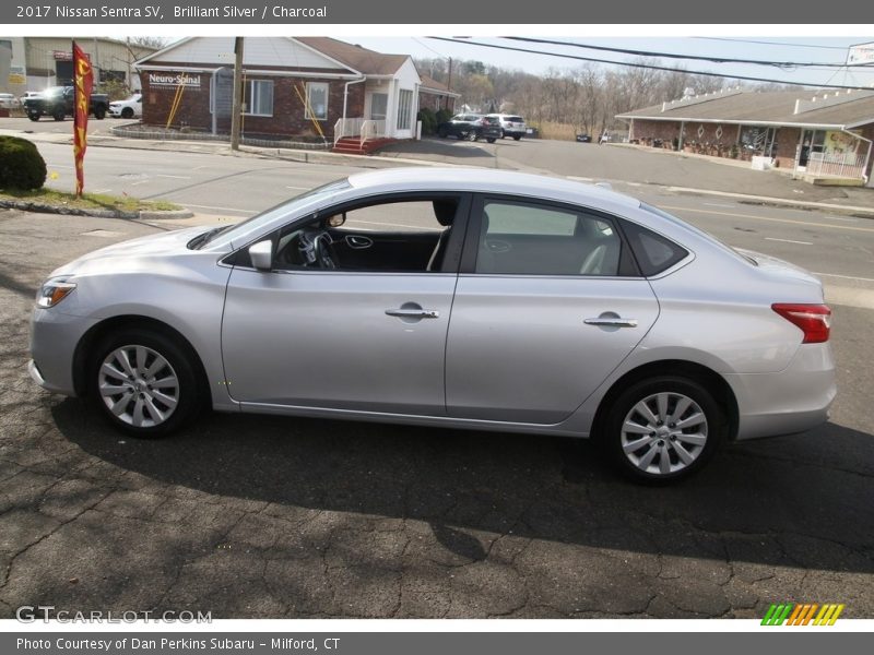 Brilliant Silver / Charcoal 2017 Nissan Sentra SV