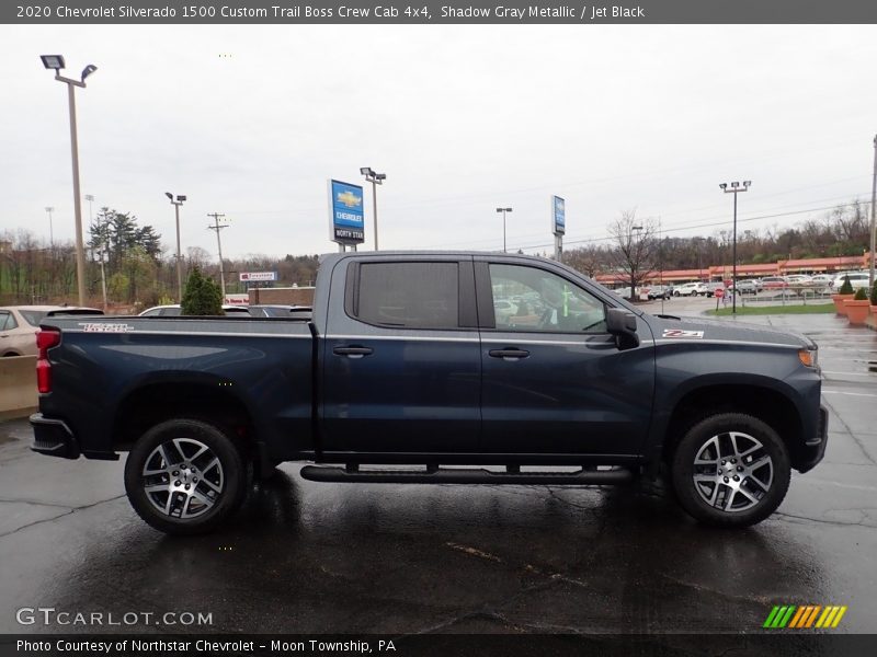 Shadow Gray Metallic / Jet Black 2020 Chevrolet Silverado 1500 Custom Trail Boss Crew Cab 4x4