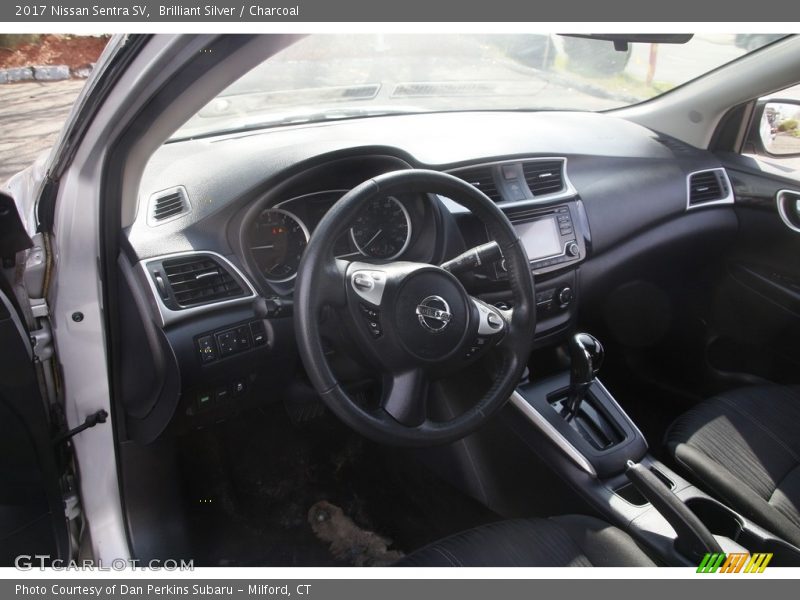 Brilliant Silver / Charcoal 2017 Nissan Sentra SV