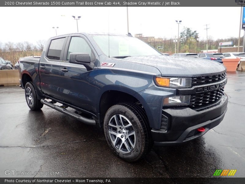 Shadow Gray Metallic / Jet Black 2020 Chevrolet Silverado 1500 Custom Trail Boss Crew Cab 4x4