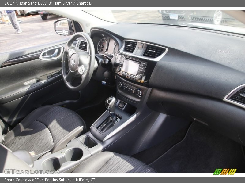 Brilliant Silver / Charcoal 2017 Nissan Sentra SV