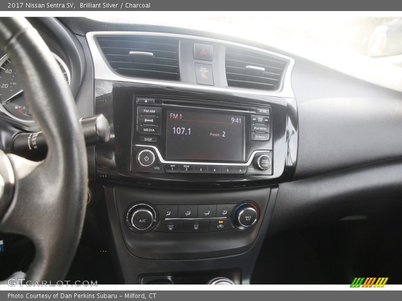 Brilliant Silver / Charcoal 2017 Nissan Sentra SV