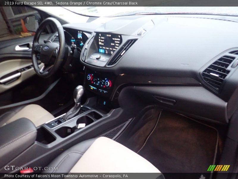 Sedona Orange / Chromite Gray/Charcoal Black 2019 Ford Escape SEL 4WD