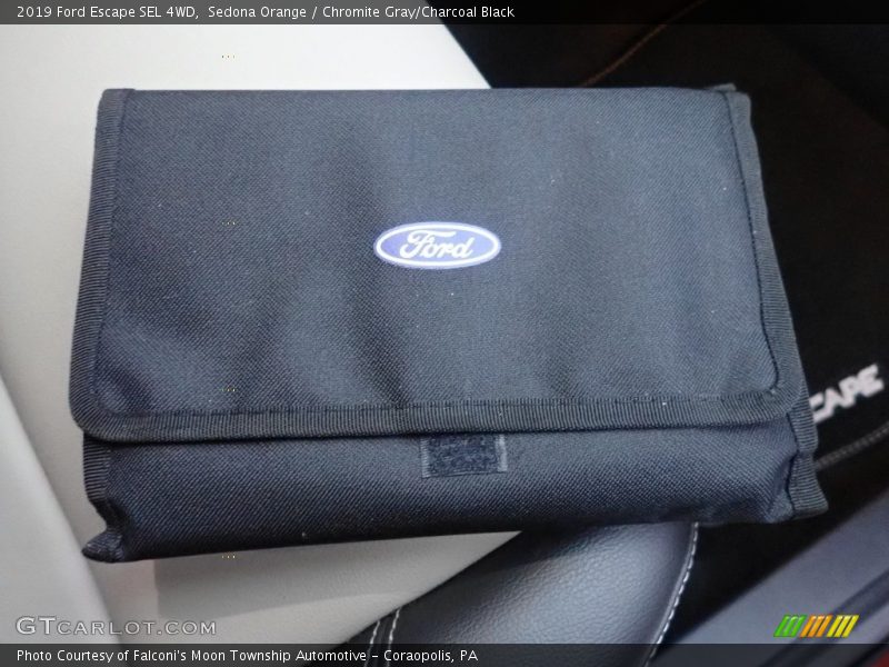 Sedona Orange / Chromite Gray/Charcoal Black 2019 Ford Escape SEL 4WD