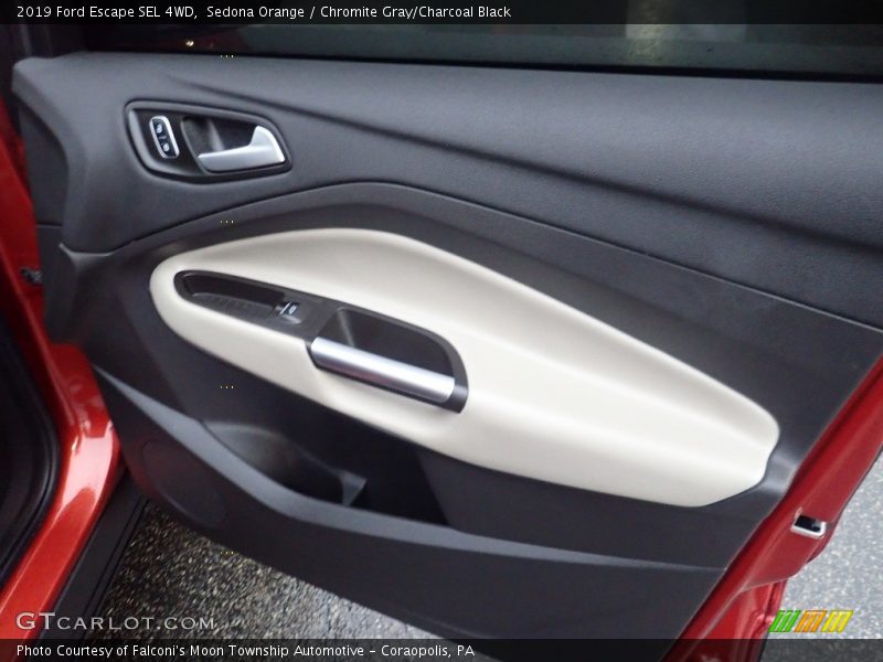 Sedona Orange / Chromite Gray/Charcoal Black 2019 Ford Escape SEL 4WD