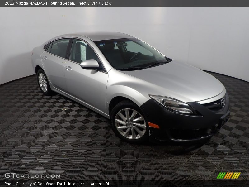 Ingot Silver / Black 2013 Mazda MAZDA6 i Touring Sedan