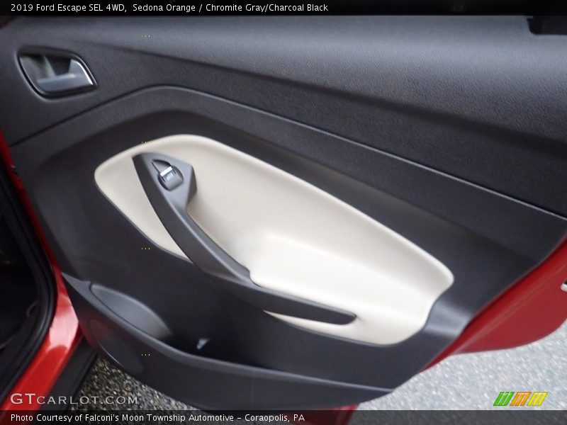 Sedona Orange / Chromite Gray/Charcoal Black 2019 Ford Escape SEL 4WD