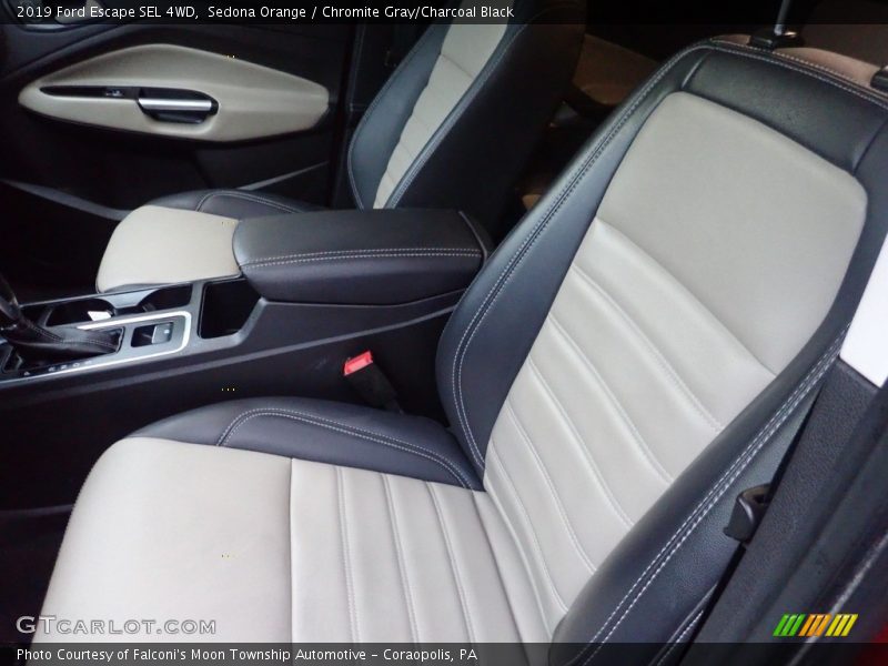 Sedona Orange / Chromite Gray/Charcoal Black 2019 Ford Escape SEL 4WD