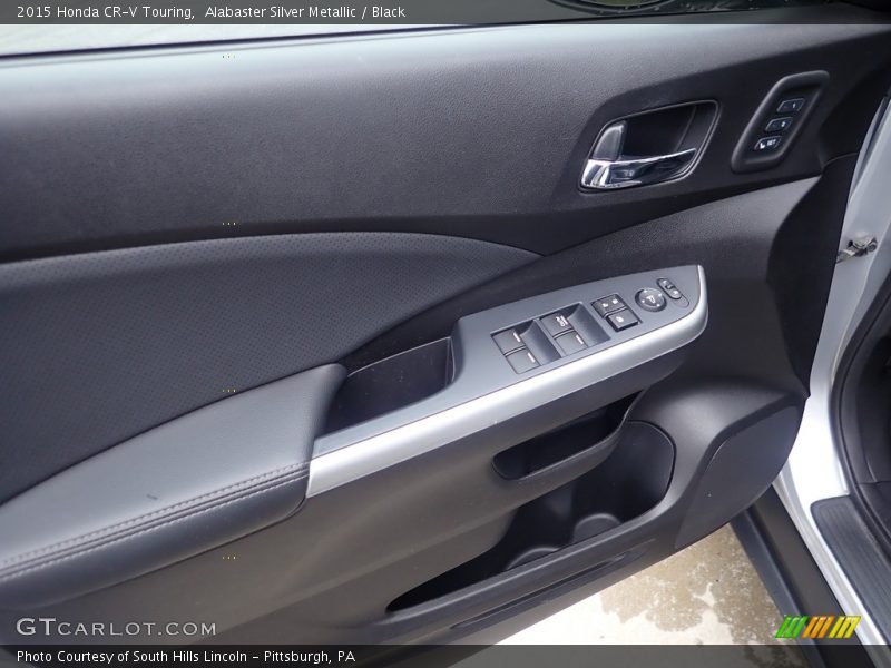 Alabaster Silver Metallic / Black 2015 Honda CR-V Touring