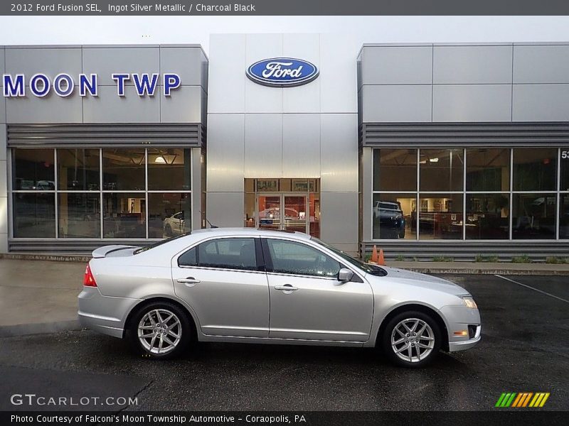 Ingot Silver Metallic / Charcoal Black 2012 Ford Fusion SEL
