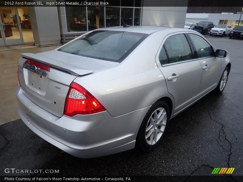 Ingot Silver Metallic / Charcoal Black 2012 Ford Fusion SEL