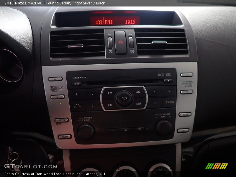 Ingot Silver / Black 2013 Mazda MAZDA6 i Touring Sedan