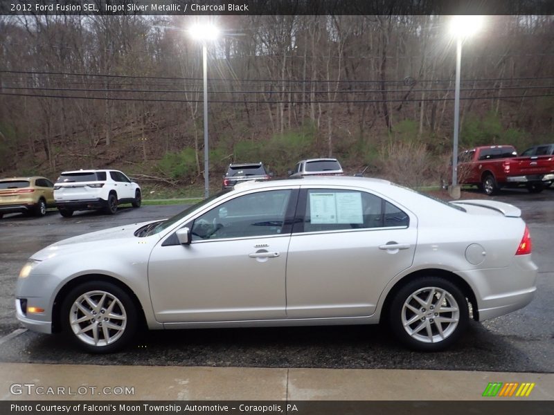 Ingot Silver Metallic / Charcoal Black 2012 Ford Fusion SEL