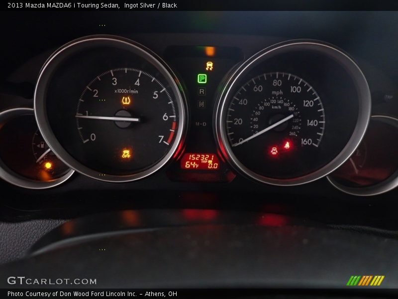 Ingot Silver / Black 2013 Mazda MAZDA6 i Touring Sedan