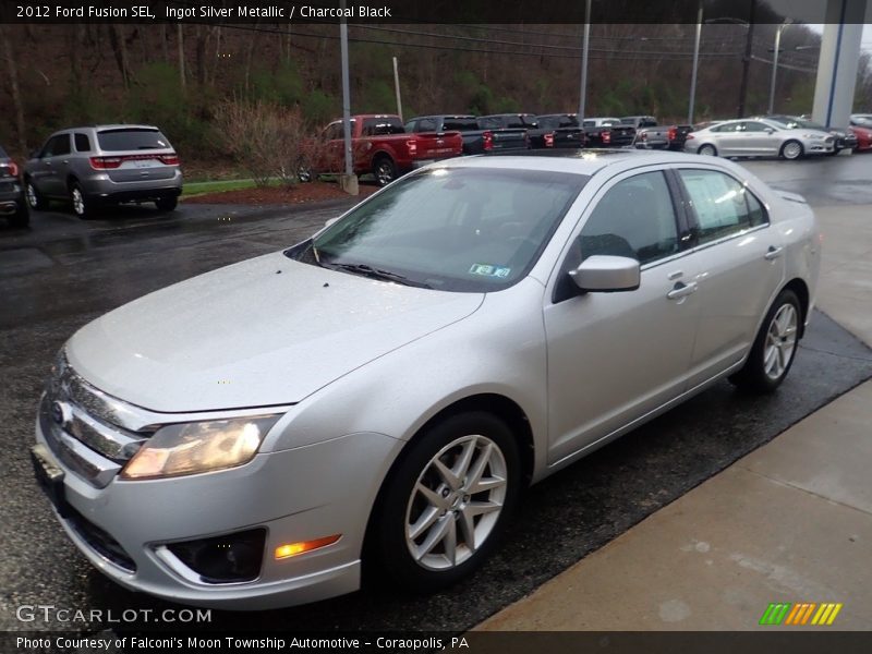 Ingot Silver Metallic / Charcoal Black 2012 Ford Fusion SEL