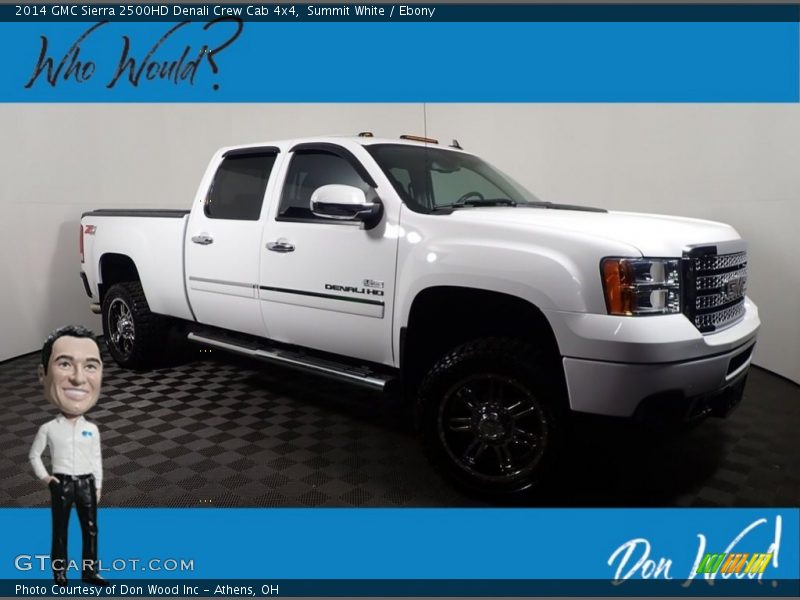 Summit White / Ebony 2014 GMC Sierra 2500HD Denali Crew Cab 4x4