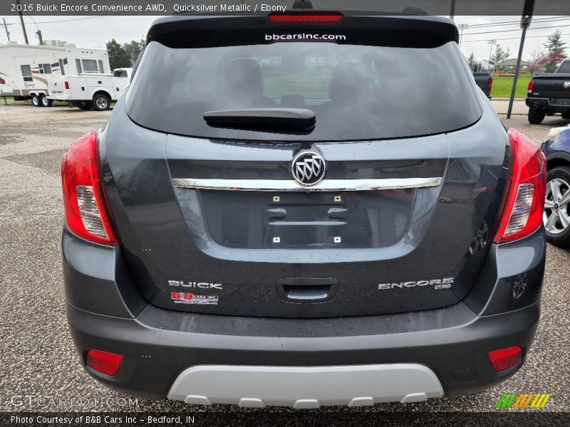 Quicksilver Metallic / Ebony 2016 Buick Encore Convenience AWD