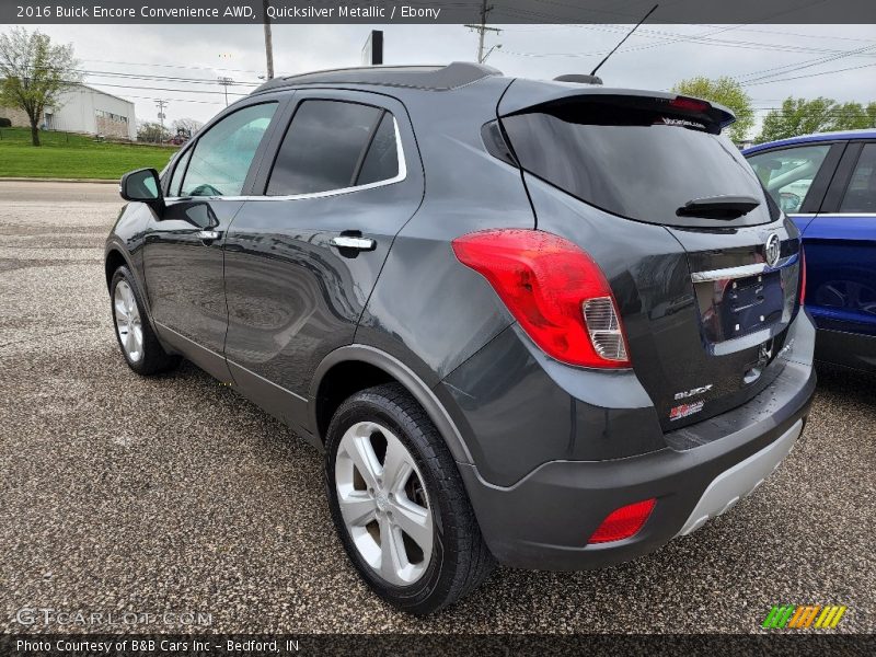 Quicksilver Metallic / Ebony 2016 Buick Encore Convenience AWD