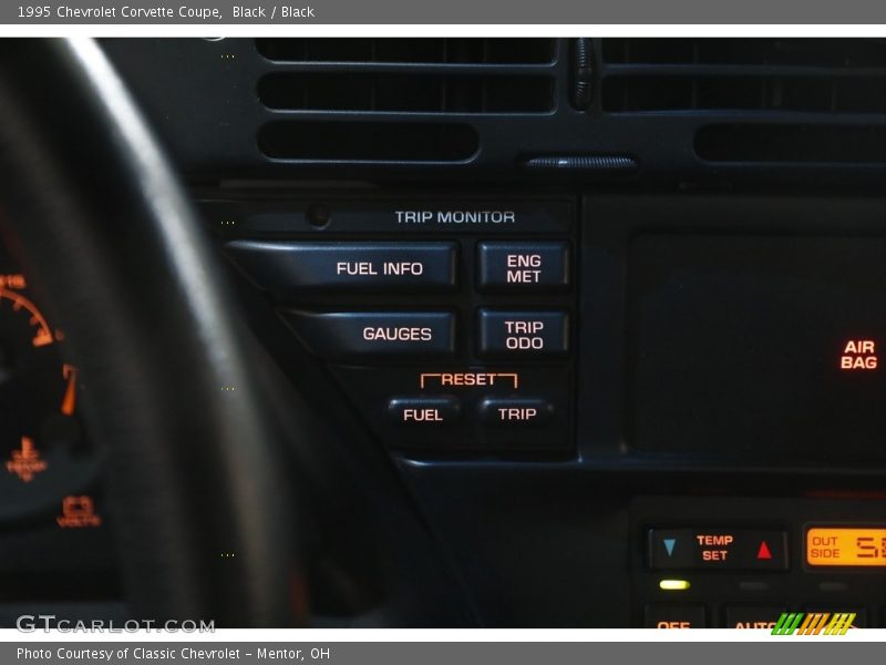Black / Black 1995 Chevrolet Corvette Coupe
