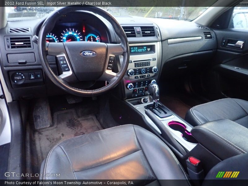 Ingot Silver Metallic / Charcoal Black 2012 Ford Fusion SEL